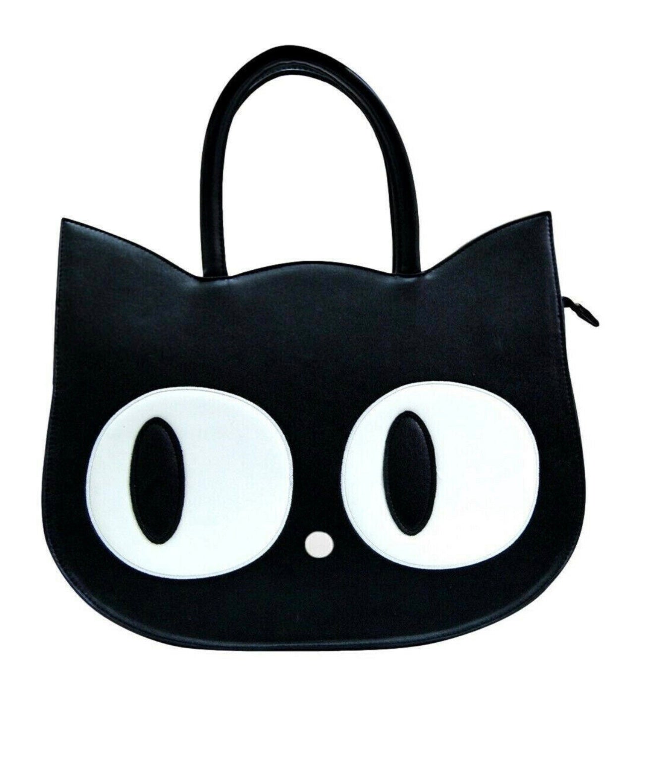 Black Kitty Gothic Emo Cat Eyes Paw Heart of Gold Handbag Bag BANNED Apparel