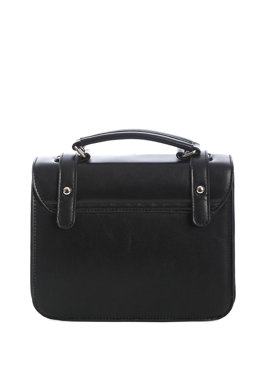 BANNED Apparel Black Gothic Bat Wing Moloch Pentagram Cross body Shoulder Bag