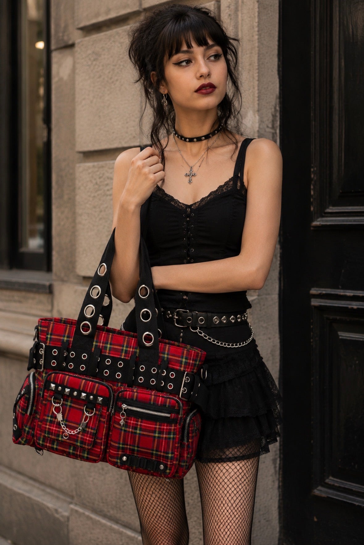 Banned RED CAMDYN HANDBAG