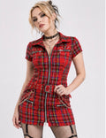 H&R - Red Tartan Emo Punk Dress