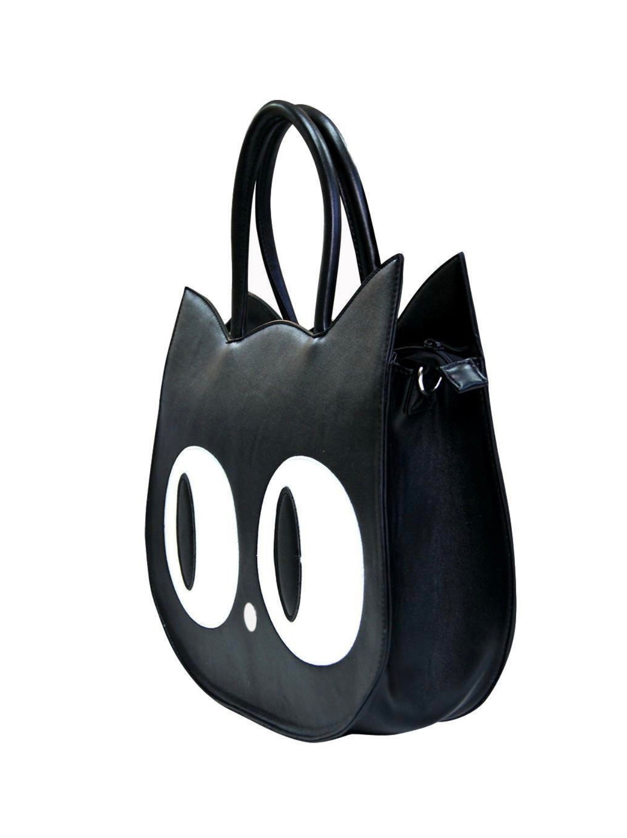 Black Kitty Gothic Emo Cat Eyes Paw Heart of Gold Handbag Bag BANNED Apparel
