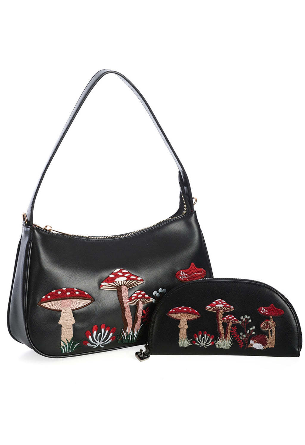 Woodland Hippie Vibes" Handbag black-multicolour by Banned Retro