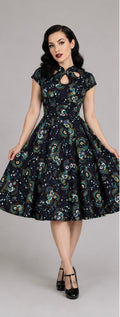 Banned Apparel Peacock Cut Out Retro dress