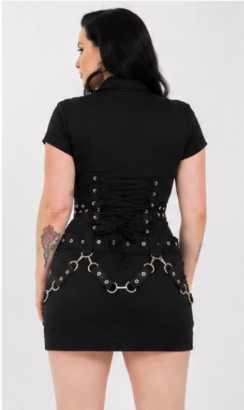 H&R - Black Emo Punk Dress