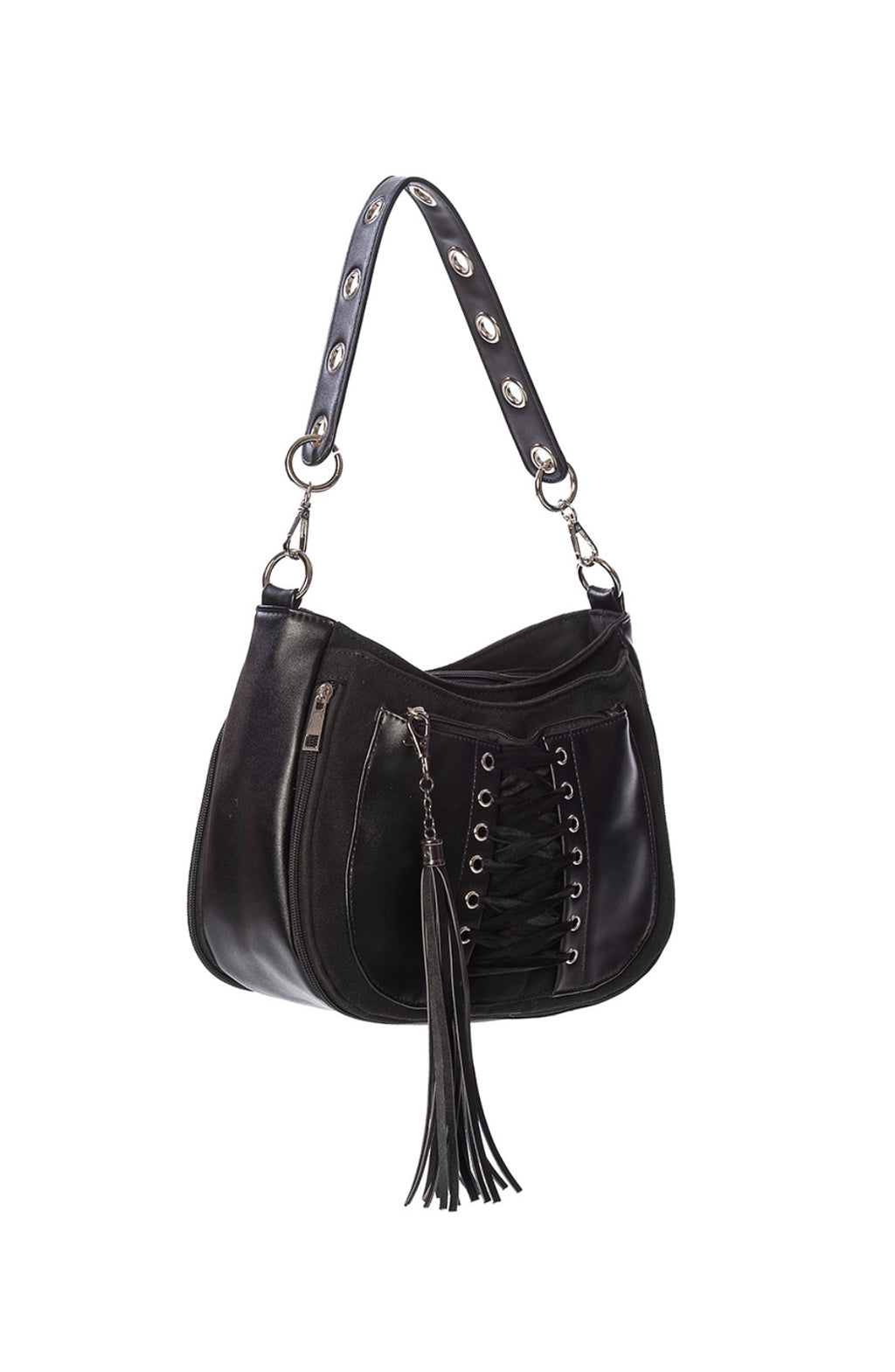 BANNED Apparel Women's Black Gothic Emo Punk Lace Tamora Corset Bag