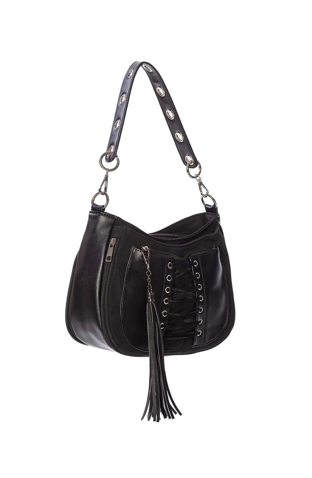 BANNED Apparel Women's Black Gothic Emo Punk Lace Tamora Corset Bag