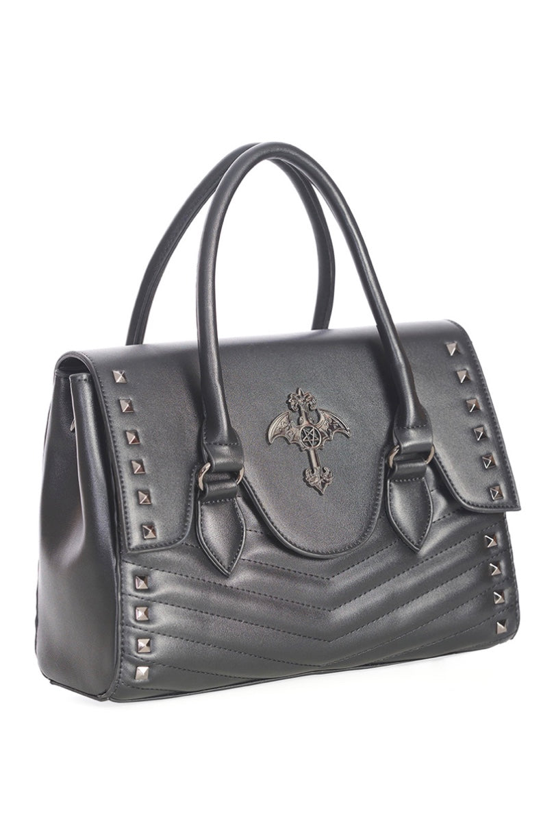 Black GLOW OF THE CROSS HANDBAG