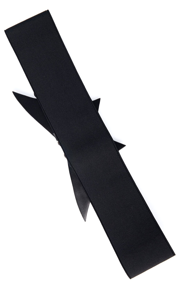 Banned Night Lovers Belt Elasticated Spider Web Bat Wing Waist Cincher Gothic