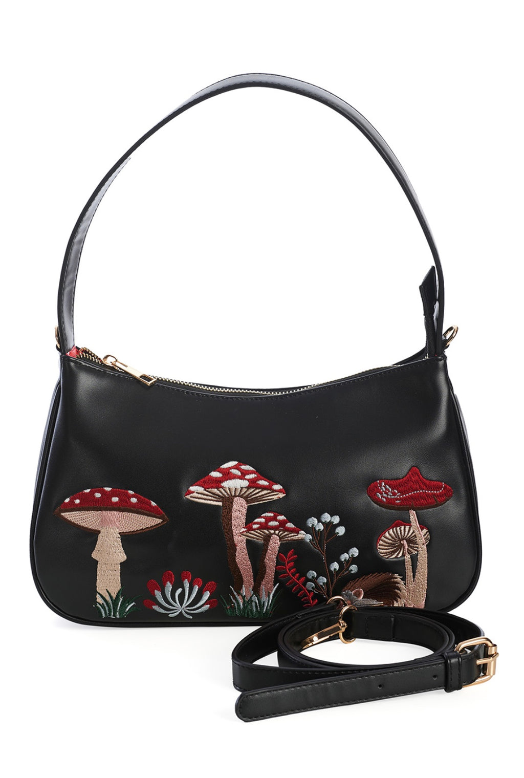 Woodland Hippie Vibes" Handbag black-multicolour by Banned Retro