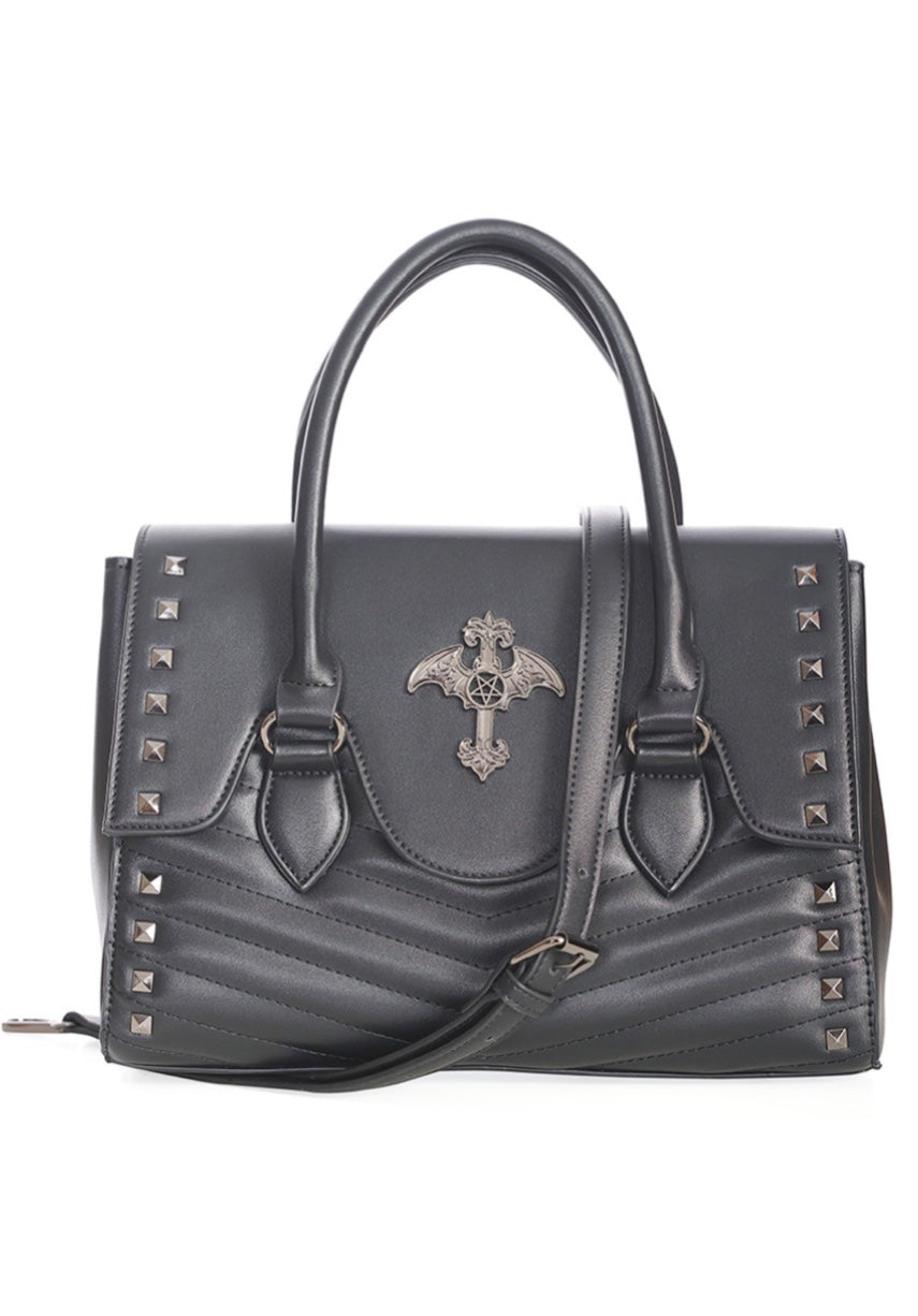 Black GLOW OF THE CROSS HANDBAG