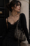 BANNED Apparel Women's Black Gothic Emo Punk Lace Tamora Corset Bag