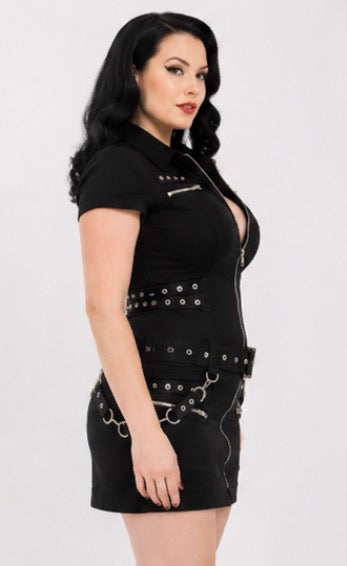 H&R - Black Emo Punk Dress