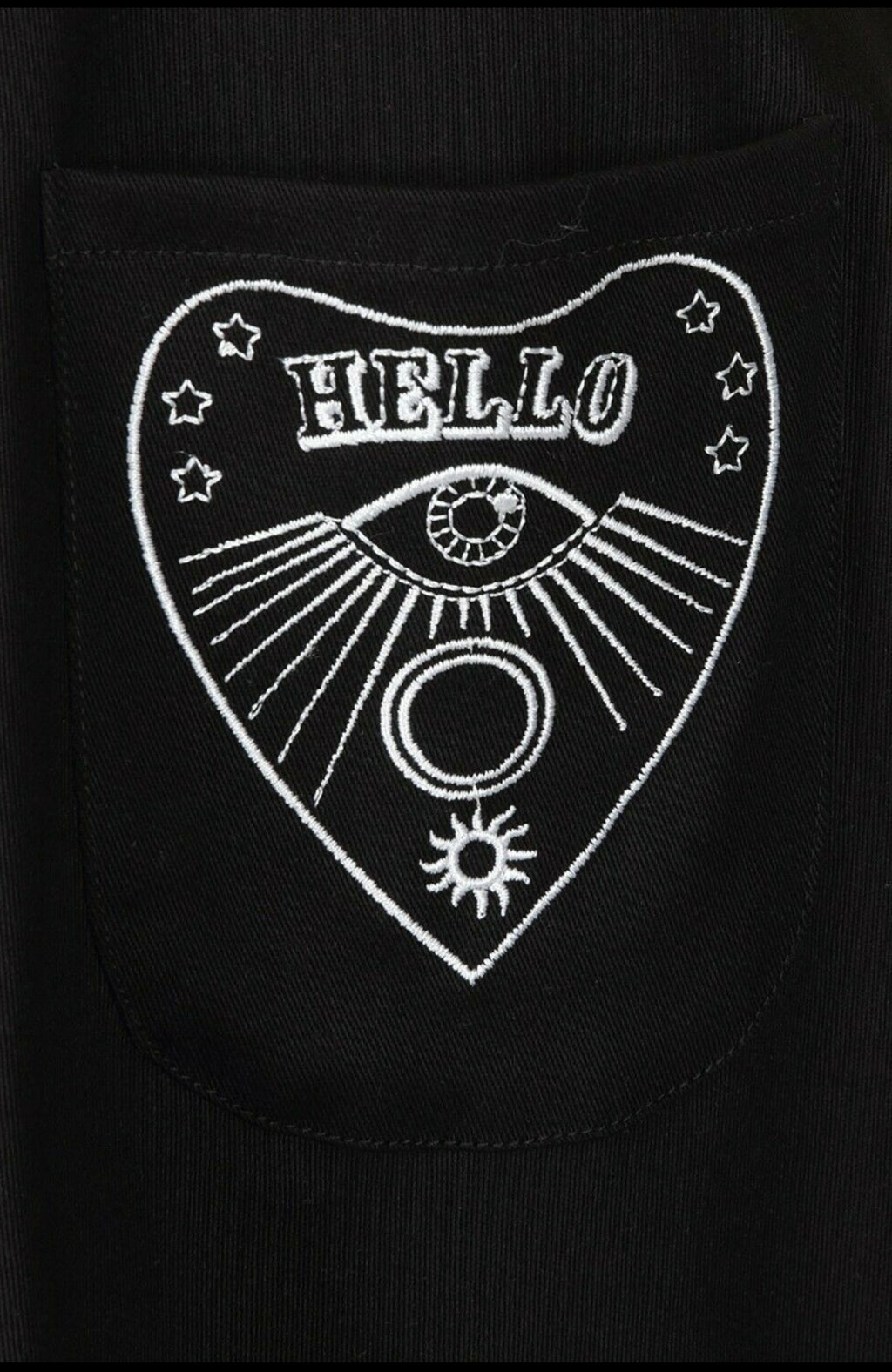 Hell Bunny Samara Sun Moon Ouija Board Gothic Wicca Witchcraft Pinafore Dress
