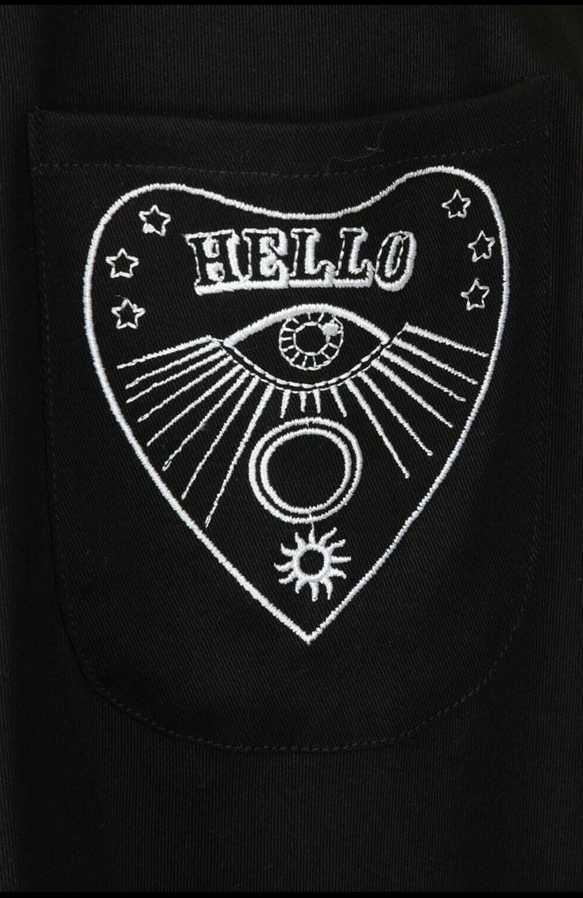 Hell Bunny Samara Sun Moon Ouija Board Gothic Wicca Witchcraft Pinafore Dress