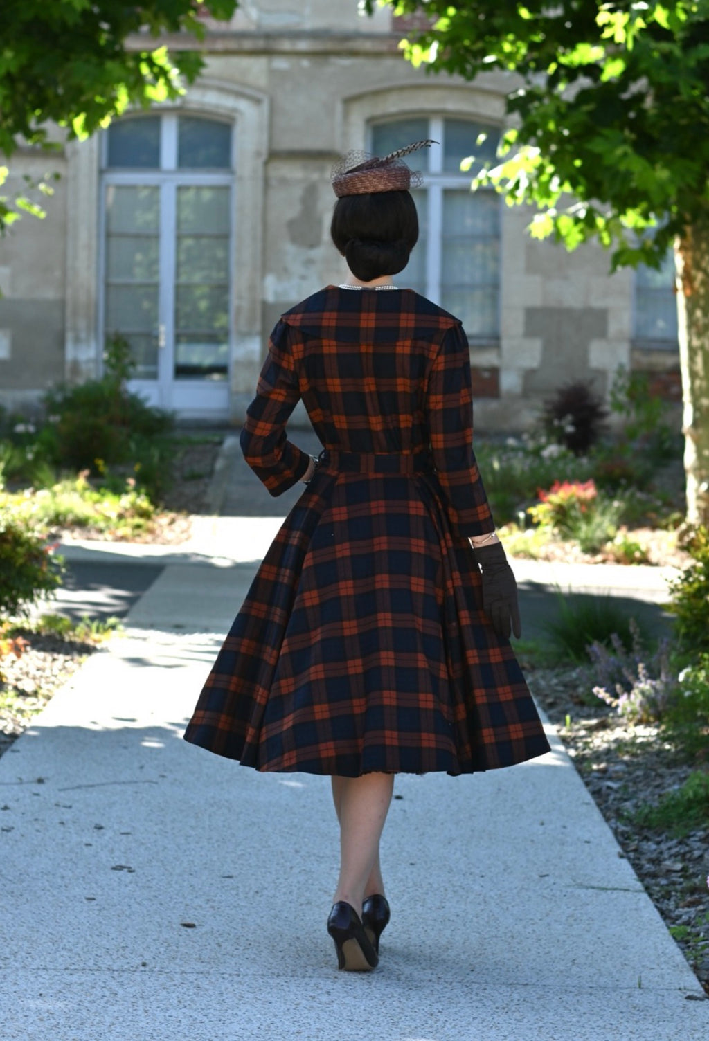 Giselle Tartan Swing Dress