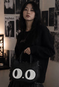 Black Kitty Gothic Emo Cat Eyes Paw Heart of Gold Handbag Bag BANNED Apparel