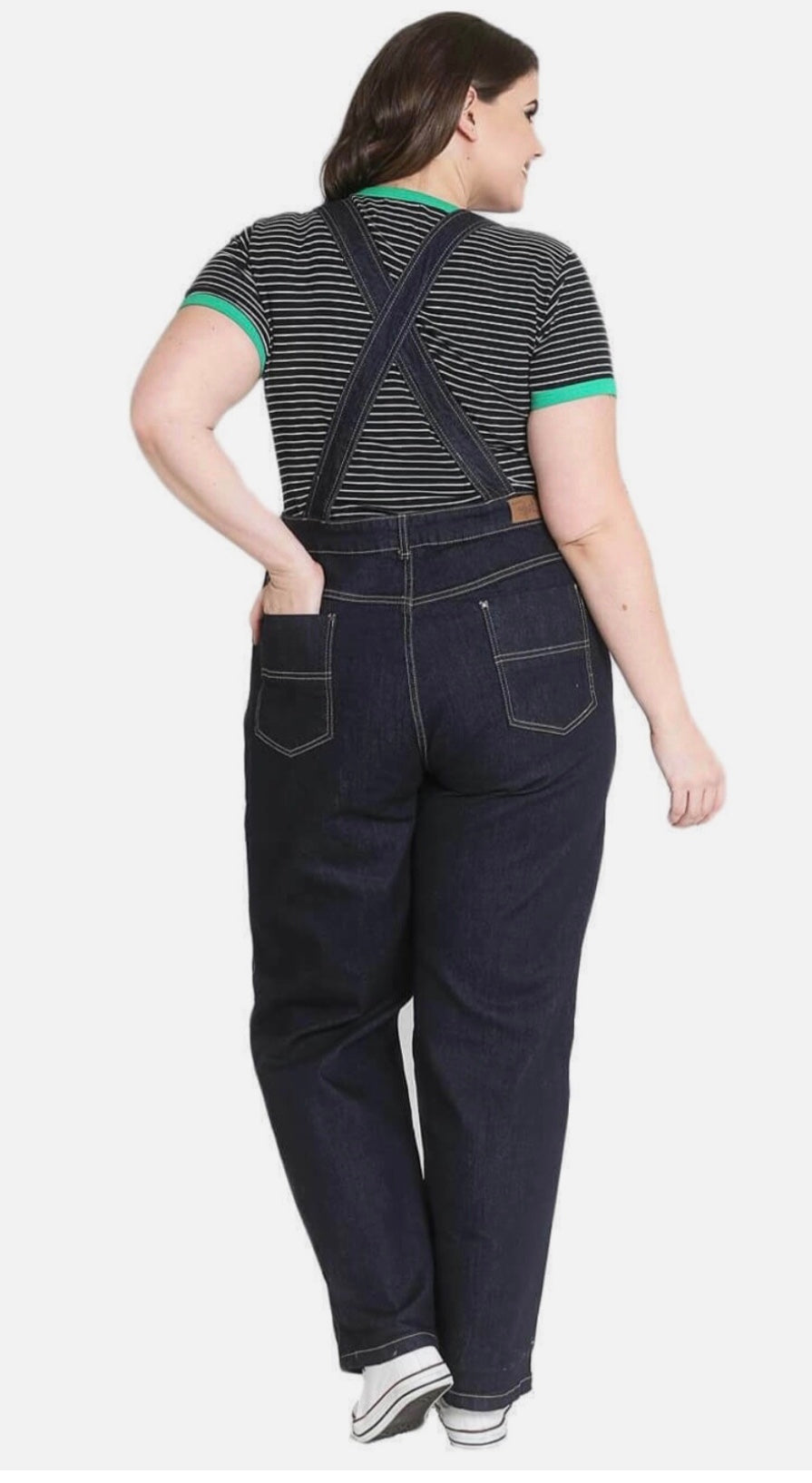 Hell Bunny Elly May 40s 50s Navy Blue Denim Dungarees