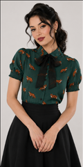 Hell Bunny - Vixey Blouse