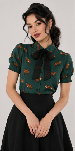 Hell Bunny - Vixey Blouse