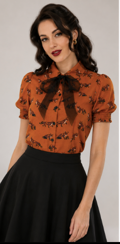 Hell Bunny - Vixey Blouse