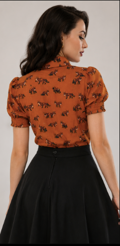 Hell Bunny - Vixey Blouse