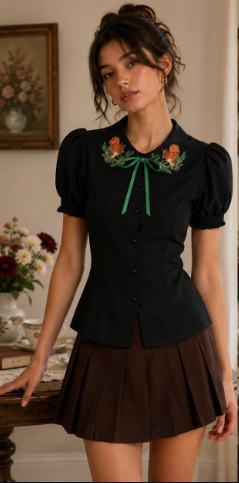 Hell Bunny - Basil Blouse